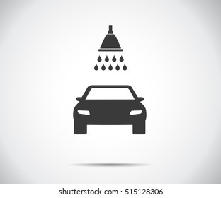 Car wash icon, Vector illustration. Eps 10.