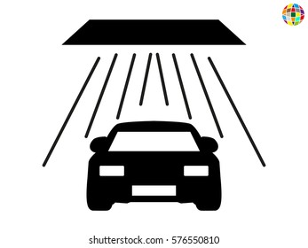 car wash, icon, vector illustration eps10