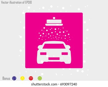 car wash, icon, vector illustration eps10