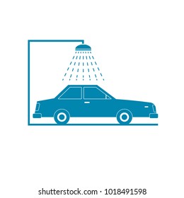 Ícone do lava-jato. Imagem vetorial isolada no plano de fundo branco