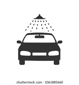 Car wash icon. Vector image isolated on white background