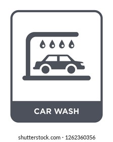 car wash icon vector on white background, car wash trendy filled icons from Ultimate glyphicons collection, car wash simple element illustration