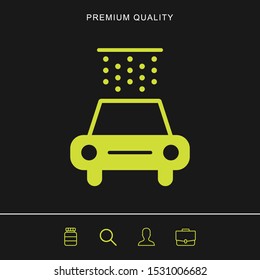 Car wash icon for web and mobile