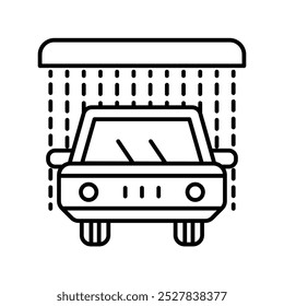 car wash icon with white background vector stock illustration