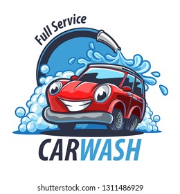 Car Wash Illustration Banner