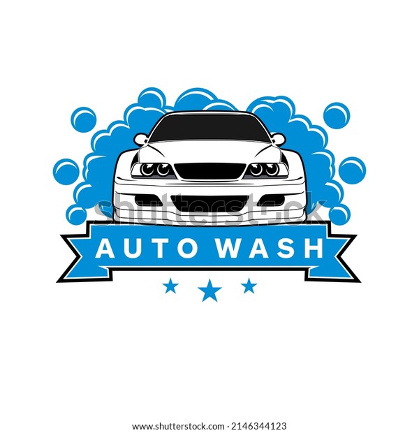 car wash\
illustration logo design concept\
vector	