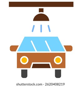 Car Wash Illustration, Car Washing