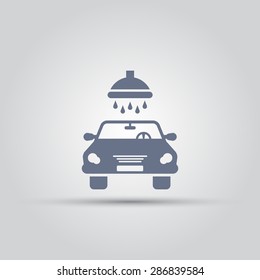 car wash isolated vector simple icon