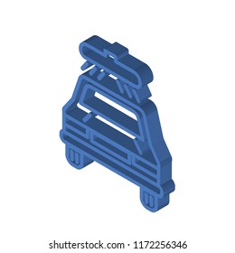 Car wash isometric left top view 3D icon