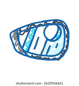 car wash kit accessory doodle icon sketch vector. car wash kit accessory sign. isolated symbol illustration