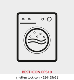 car wash, laundry, vector icon, eps10