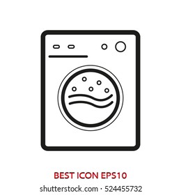 car wash, laundry, vector icon, eps10
