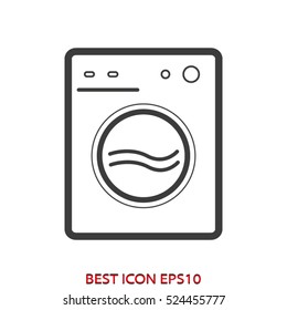 car wash, laundry, vector icon, eps10