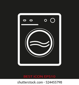 car wash, laundry, vector icon, eps10