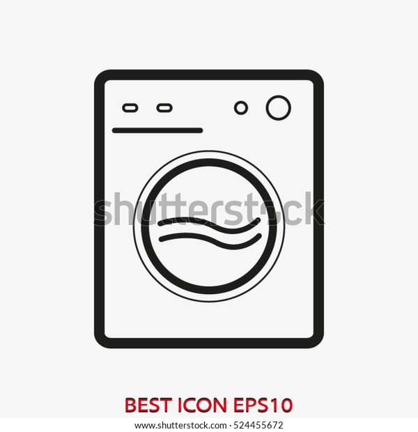car wash, laundry,\
vector icon, eps10