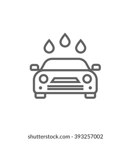 Car Wash Line Icon.