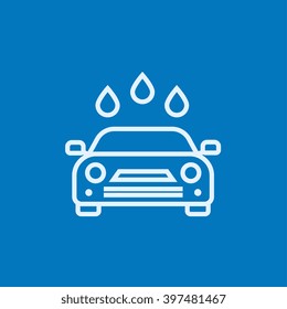 Car wash line icon.