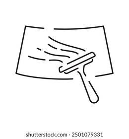 Car wash line icon. Car service element