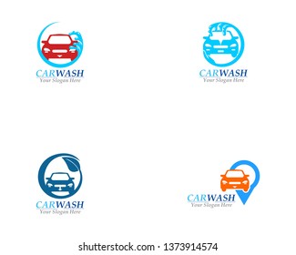 Car Wash logo Business template design