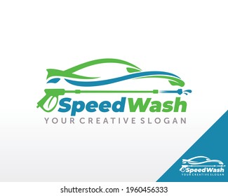 Car Wash Logo. Cleaning Car Logo Design Vector
