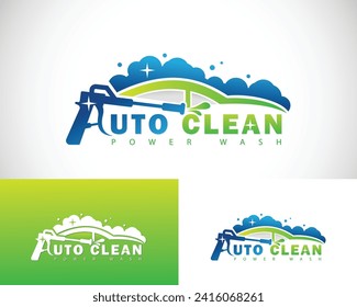 car wash logo creative cleans design concept motors service