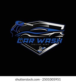 Autowasch Logo Design, Auto Autowaschen