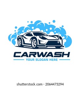 car wash logo design concept