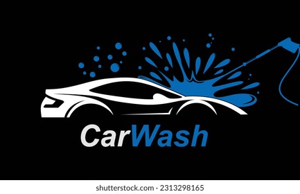 Car Wash logo design concept vector, Automotive Cleaning logo template