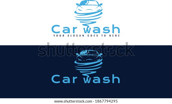 car wash logo design.car\
wash creative  vector design logo.company logo design.creative\
vector logo .