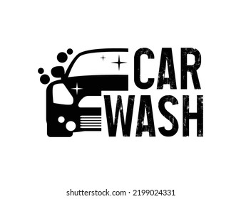 Ilustración del logotipo de lavado de coches