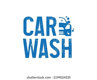 Car wash logo design illustration