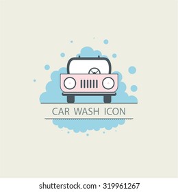 Car wash logo design layout. Corporate vector symbol concept. template icons. flat illustrations