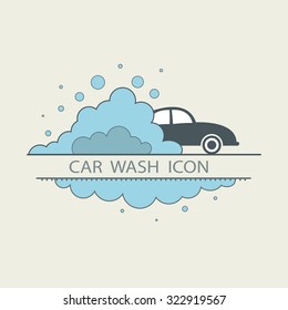 Car wash logo design layout. Corporate vector symbol concept. template icons. flat illustrations