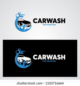 Car Wash Logo Design Template