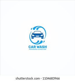 Car Wash Logo Design Template Element. Vector Logotype