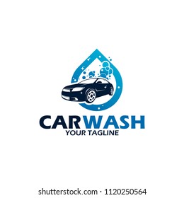 car wash logo design template illustrator