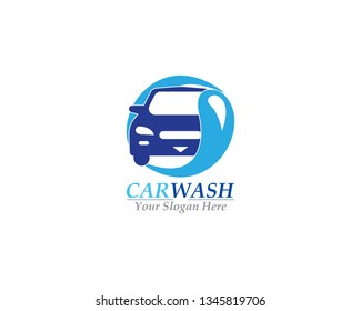 Car Wash logo design template vector