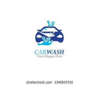 Car Wash logo design template vector