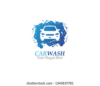 Car Wash logo design template vector