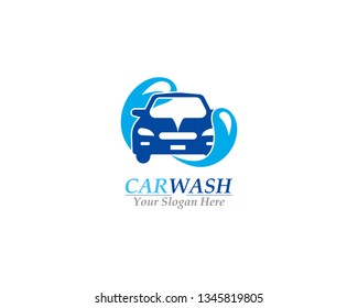 Car Wash logo design template vector