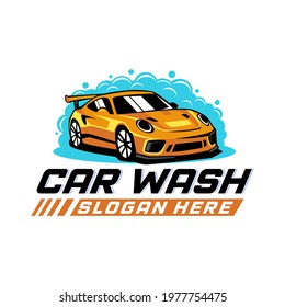 Car wash logo design template