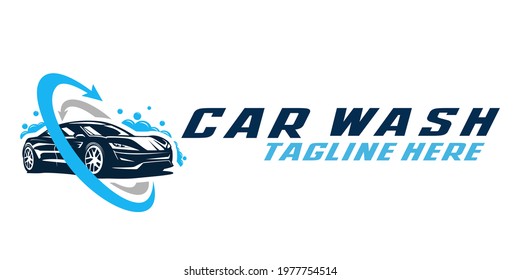 Car wash logo design template