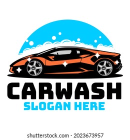 Plantilla de diseño del logotipo de lavado de coches