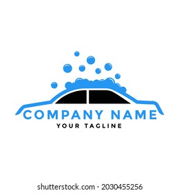 car wash logo design template, vector illustration