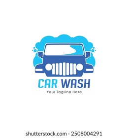 Car wash logo design template. Vector and illustration.