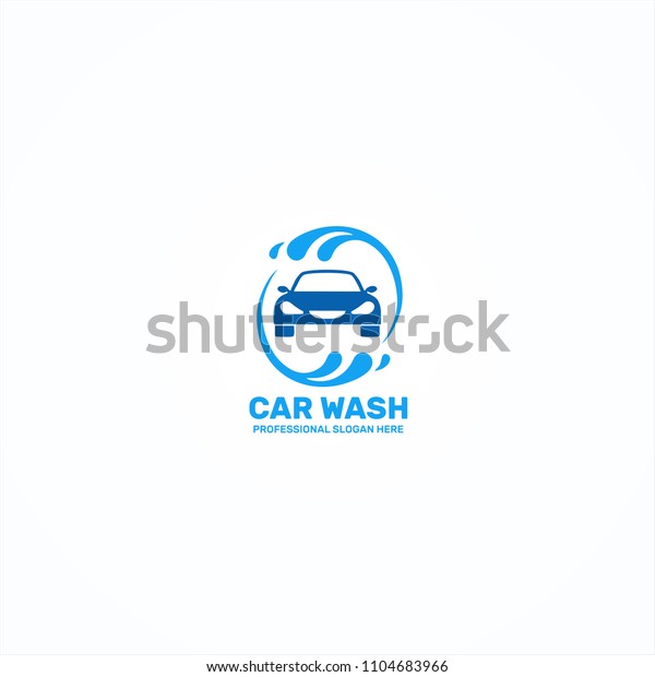 Car\
Wash Logo Design Template Element. Vector\
Logotype