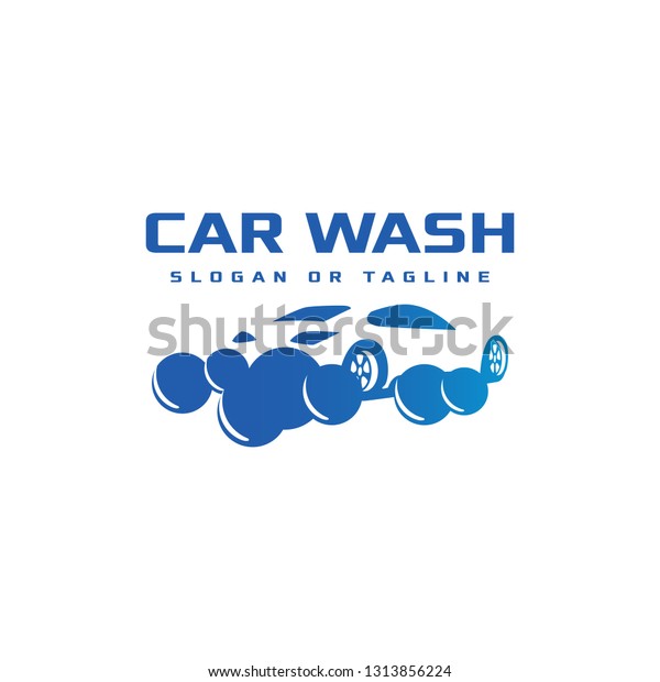 Car\
wash logo design template 3d style, vector eps\
10