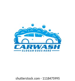 Car wash logo design vector