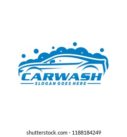 Car wash logo design vector