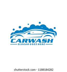 Car wash logo design vector